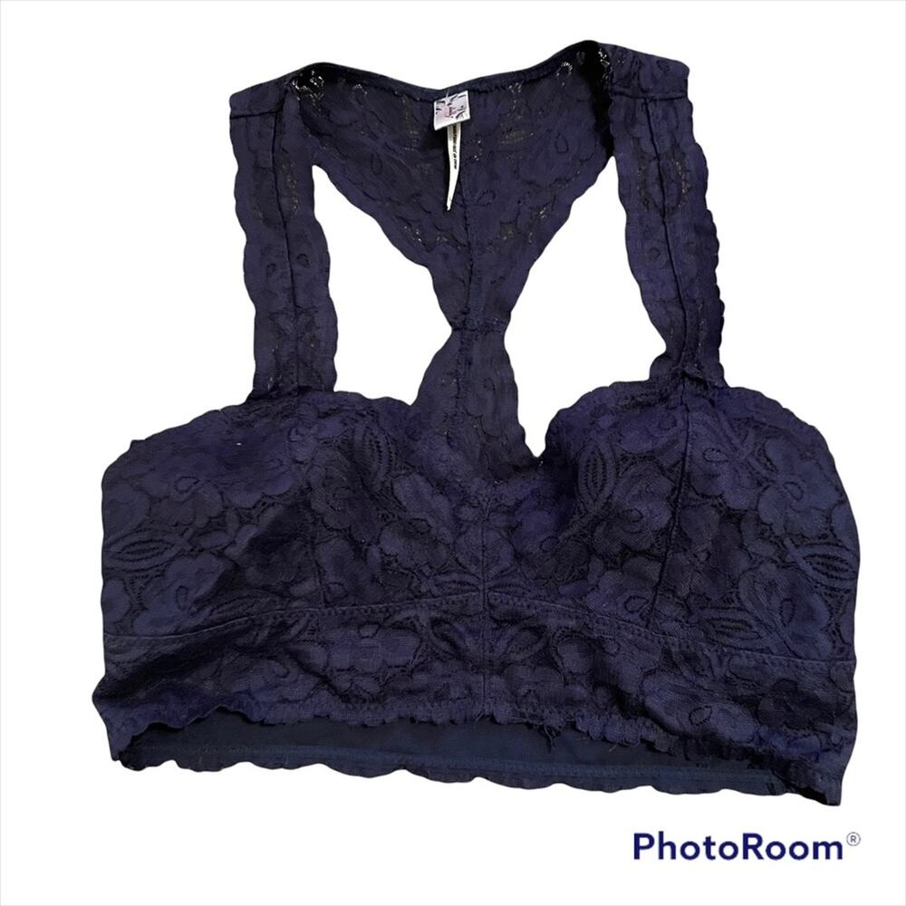 free people bralette galoon navy
